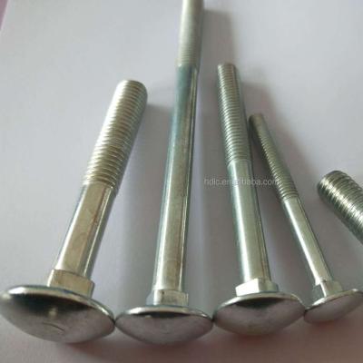 China DIN 603Factory General Industry Carbon Steel Direct Galvanized Carriage Bolts And Nuts for sale