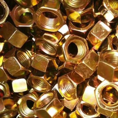 China Machinery Industry M8 M10 M20 DIN 934 Hex / Galvanized Hex Nuts for sale