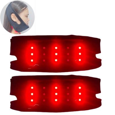 China Hot Selling Amazon Double Chin Red Light Reducer Led Weight Loss Near Infrared Chin Lift Belt High V Line Machine for sale
