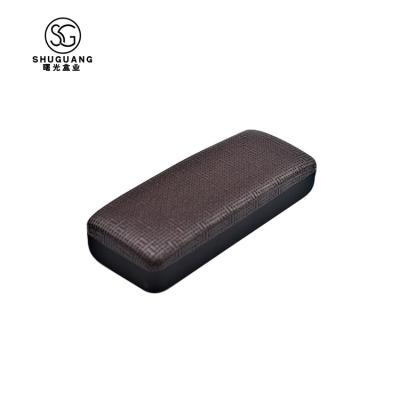 China Newest Design .eco-friendly Eyewear Box Fashionable Custom Printed PU Glass Metal Eye Leather Case for sale