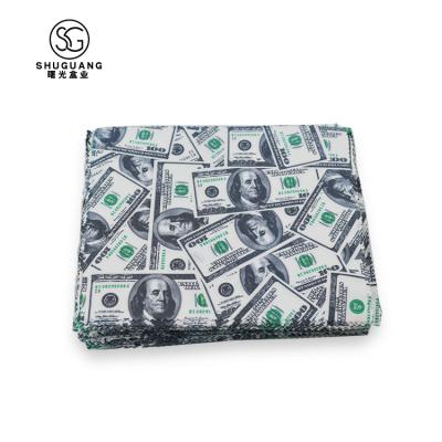 China Viable Hot Sale Fashion Custom Logo Banknote Printing Microfiber Glass Glass Cleaning Cloth for sale