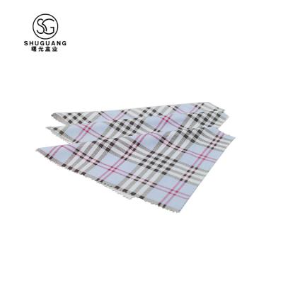 China 2021 Viable Wholesale Personalized Custom Grid Top Printing Microfiber Glass Cleaning Cloth for sale