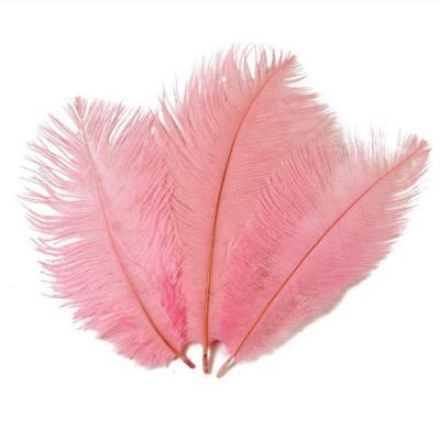 China 25-30CM Pink Wedding Feather Baby Shower Party Decoration Photos Props Ostrich Feathers For Sale for sale