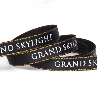 China Widly Used Packaging Ribbon Logo Ribbon Cake Baking Ribbon Custom Phnom Penh Ribbon Gift Box Polyester Packaging Ribbon Printing Ribbon Wrist Accessories for sale