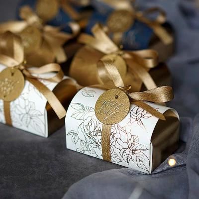China Recycled Materials Event Party Supplies Birthday Chocolate Favor Boxes Candy Box For Wedding Guests for sale