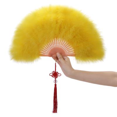 China Feather Wedding Near Years Party Dancing Ostrich Feather Hand Fans For Bachelor Party Bride Photo Props Bridesmaid Gifts for sale
