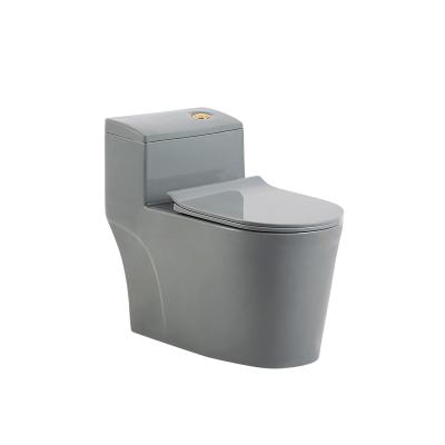China Gray Color Siphon Double-Flow 2022 Water Pump Household Sitting Deodorizer Direct Drainage Ceramic Toilet for sale