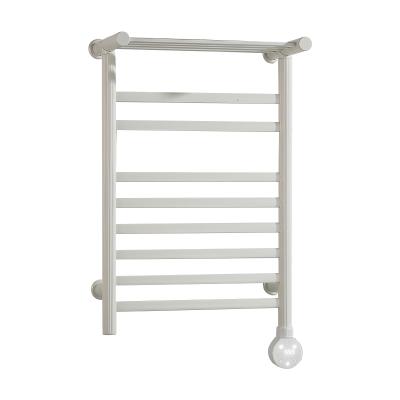 China Bathroom Heater Hole Installation Towel Rack Black White Passionate Towel Rail Wall Stick Towel Rack for sale