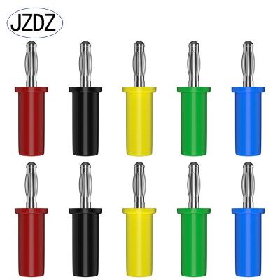 China Automotive JZDZ J.10013 4mm High quality pure copper nickel plated 4mm lantern design 4mm welded banana plug for sale