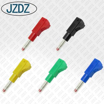 China JZDZ J.10043 Automotive High Quality Safe 4mm Telescopic High Pressure Banana Plug Can Be Stacked for sale