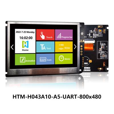 China 4,3 PAINEL de exposição de TFT LCD 480x272 do MÓDULO de UART TFT da polegada COM PLACA de CONTROLADOR do LCD à venda