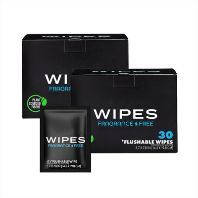 China China Wet Wipes Manufacturer Customized Flushable Wipes with Vitamin E & Aloe for sale