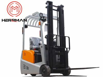 China Capacity 1000 - 1500kg 3 Wheel Electric Forklift Lifting Height 3000 - 4500mm for sale