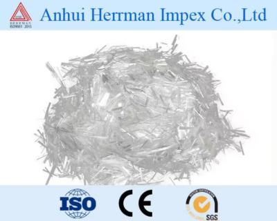 China Good Flowability 12mm Glass Fiber Chopped Strands For Cement for sale