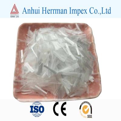 China Monofilament PP Polypropylene Synthetic Staple Fiber For Concrete Cement for sale