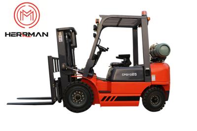 China Liquefied Petroleum Gas Counterbalance Forklift Lifting Height 3000mm 2-2.5T for sale