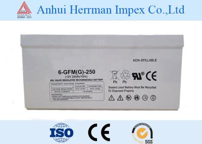 China 12V 250ah Solar Power Bank Deep Cycle Agm Slimline Battery for sale