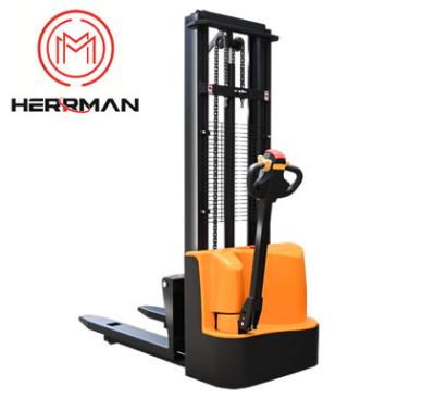 China 2200~3300lbs / 1.6~3 metersElectric Pallet Stacker Walke Type 24V Lead Acid Battery for sale