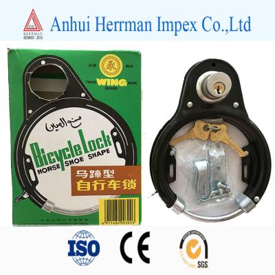 China Anti Theft L Original Wing Brand Horseshoe Bicycle Lock Wear Resistant for sale