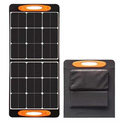China ETFE Solar Panel 100W Monocrystalline Solar Battery Charger with USB Output, Suitable for 240/300/500/1000/1500W Portable Foldable Solar Panels for sale