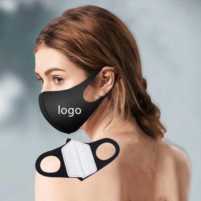 China Washable Breathable Free Sample Custom Color Logo Adult Men Women And Kids Size Polyester Face Maskes for sale