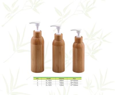 China Wholesales Bamboo cosmetic packaging, bamboo bottles for shampoo and cosmetic for sale