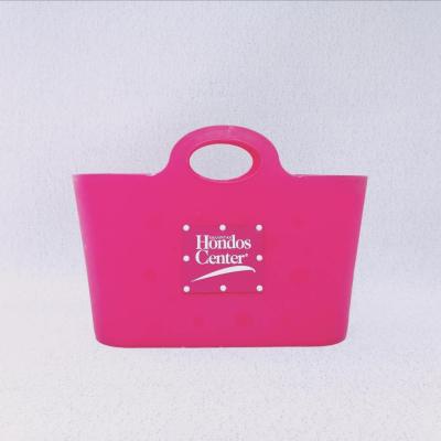 China Durable Soft Shopping Basket PE Plastic Shopping Basket For OEM for sale