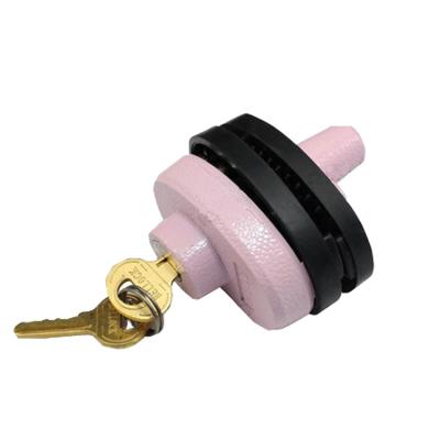 China Shero Zinc Alloy Portable Pink Color Gun Trigger Lock With Master Cabinet Wall Bracket Trigger Mounted Pin Locks Box Central Gun Lock for sale