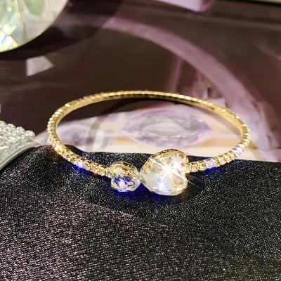 China Other Free Sample Love Heart Shape Jewelry Zircon Necklace Choker Choker for sale