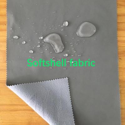 China Downproof S-48, Full dark polyester woven fabric soft hand feel bonding fleece and lamination with waterproof / breathable high-quality for sale