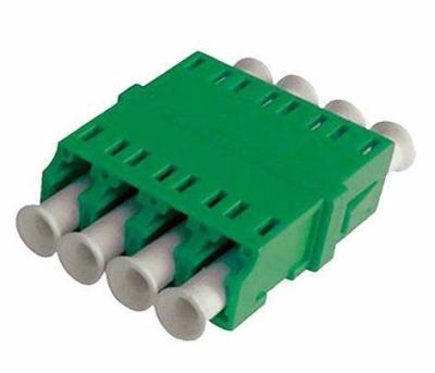 China LC SC Fiber Optic Adapter Quad UPC LC To LC Multi Mode Gray Full Flanged for sale