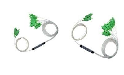 China 2X8 LC Fiber Optic Splitter Singlemode 0.9mm Steel Type In FTTx for sale