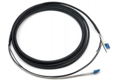 China Outdoor Fiber Optic Patch Cable LC-LC 7.0mm LSZH Black 2 Core for sale