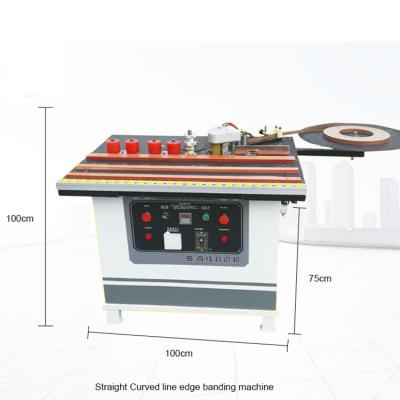 China Construction works China Portable Manual PVC Edge Bander Curve and Straight Edge Bander Machine for sale