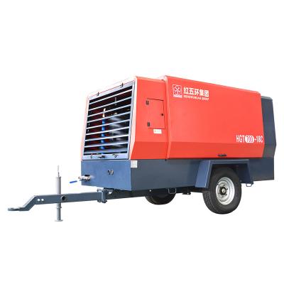 China Lubricated Screw 18bar Professional Silent Diesel Engine Portable Air Compressor for sale