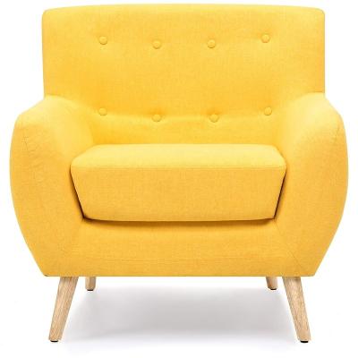 China Tufted Modern Upholstered Fabric Tub Accent Leisure Leisure Armchair for sale