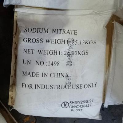 China 25 KG/BAG Sodium Nitrate CAS 7631-99-4 Formula NaNO3 à venda