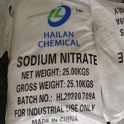 China Agente desespumante à venda a quente 99,3% NaNO3 Nitrato de Sódio em pó 25 KG / BAG à venda