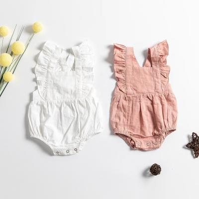 China Cozy Baby Clothes 100% Cotton Newborn Baby Romper Quality Sleeveless Baby Onesie Clothes Baby Soft Jumpsuit for sale
