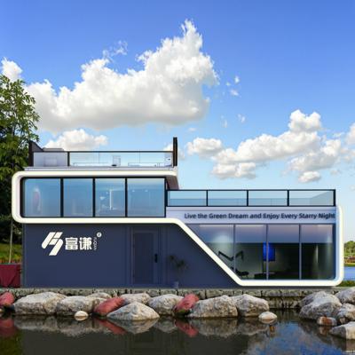 China Prefab Luxury Space Capsule House / Container Capsule Hotel 11.5m for sale