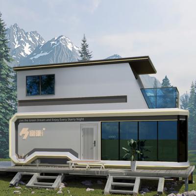 China Perimeter Mobile Ecocapsule Tiny House Modern White Color For Village for sale