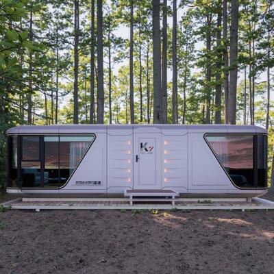 China Polyurethane Foam Insulation Mobile Capsule Houses Easy And Fast PVC Floor for sale