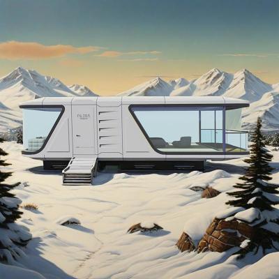 China Luxury 40ft Container Home Comfortable Tiny Space Capsule House Prefab Steel Modular Bed Hotel Cabin Office Use for sale