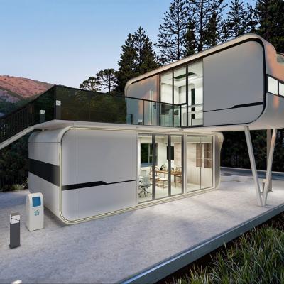 China Luxe twee verdiepingen modern huisvesting vakantiehuisje Apple Cabin-stijl Containerhuis Hotels Resorts Kantoren Villa's Woonkamers Te koop