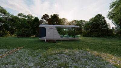 China Economisch Verplaatsbare Prefabricated Capsule RoomHotel Garden Pod Prefabricated Modular Micro Container Room Te koop