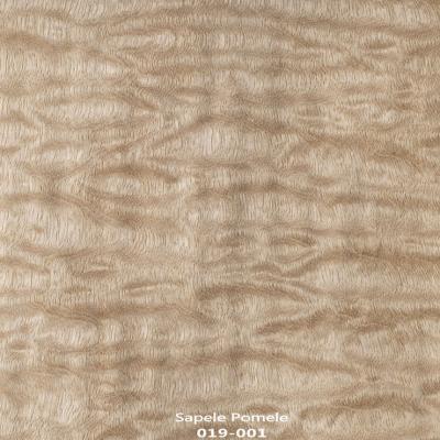 China Contemporary Good Quality A Grade 0.5Mm Natural Sapeli Veneer Dyed Sapeli Pomele Veneer For Wardrobe And Decorative for sale