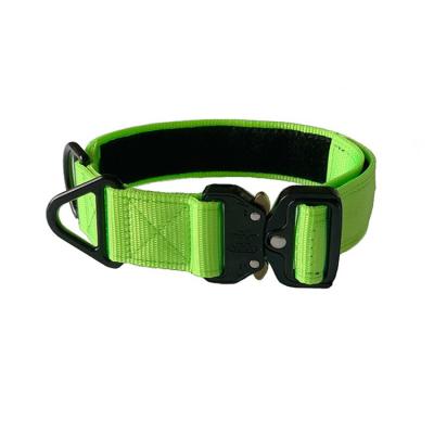 China Viable Tactical Dog Collar With Heavy Duty Buckle For Large Dogs K9 Military Dog Collar for sale