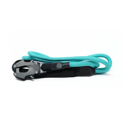 China Sustainable Quick Release Frog Clip Dog Leash With Soft Neoprene Padded Handle for sale