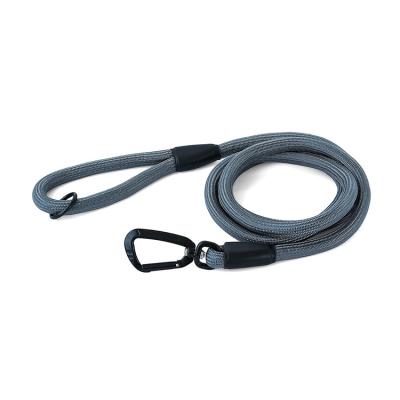 China Premium Durable Ultra Soft Nylon Dog Leash With Aviation Aluminum Carabiner for sale