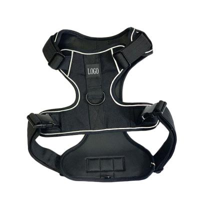 China Large Military Tactical Army Padded Dog Harness With Soft Neoprene Padded Coating for sale